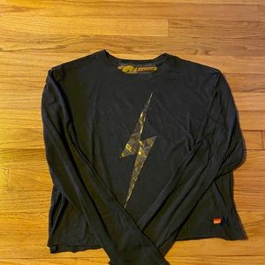 Aviator Nation Cropped Bolt Long Sleeve